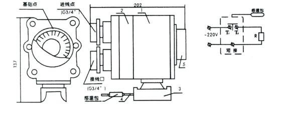 電伴熱BJW51防爆溫度控制器(圖2)